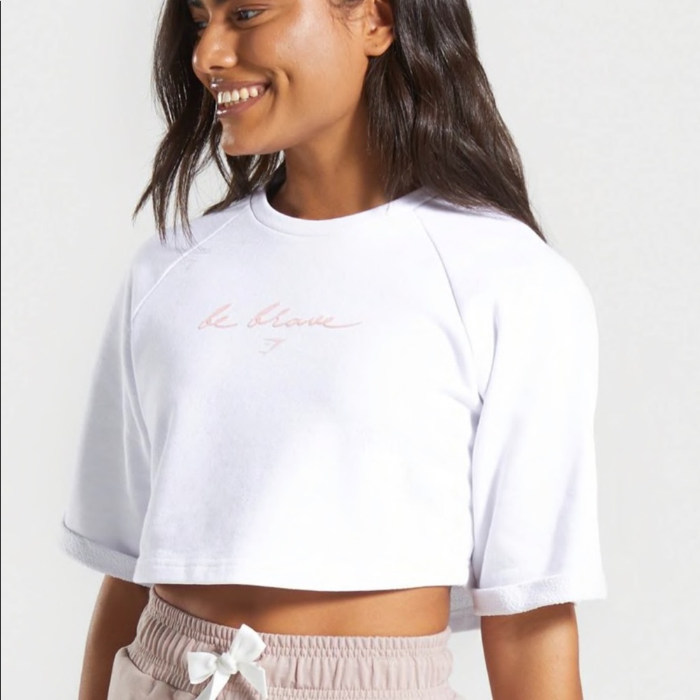 BE Brave Cropped Sweater